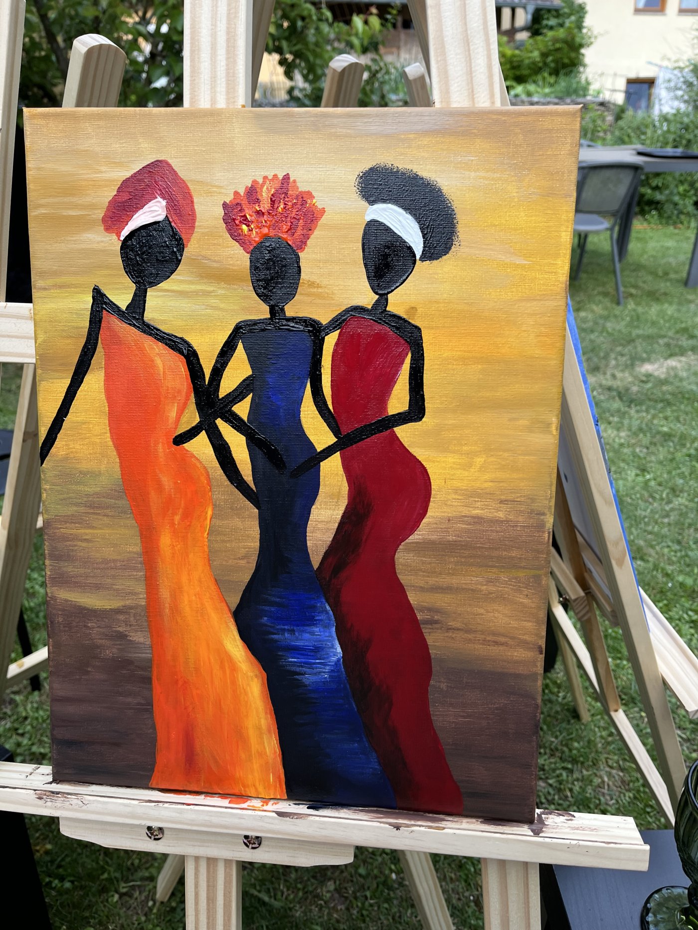 Fertiges Bild — drei Figuren