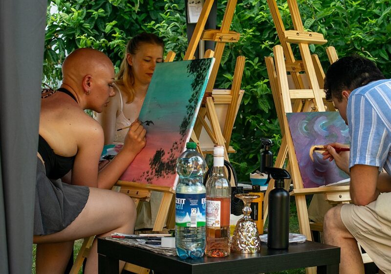 Teamevent-Ideen in Heilbronn und Hohenlohe: gemeinsam malen statt Wettkampf